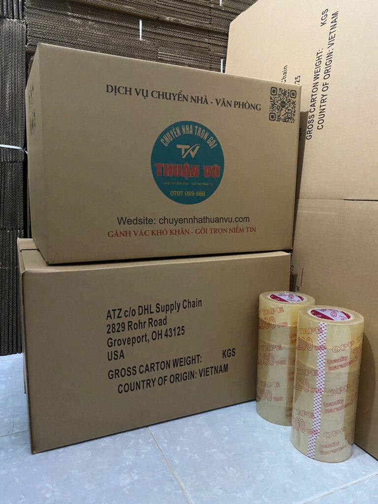 thùng carton chuyển nhà thuận vũ dày, sạch sẽ, giao hàng nhanh